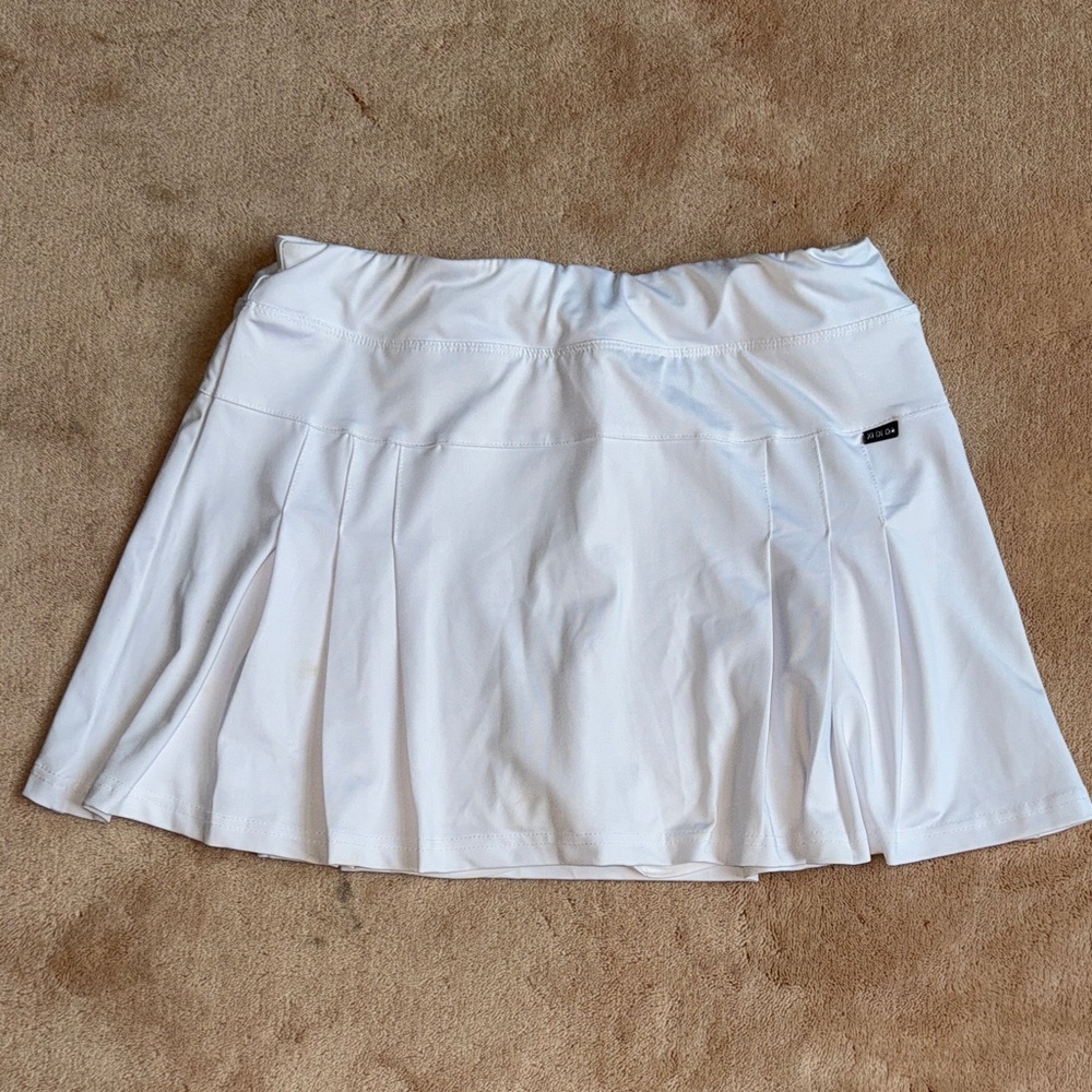 White Pleated Tennis Skirt